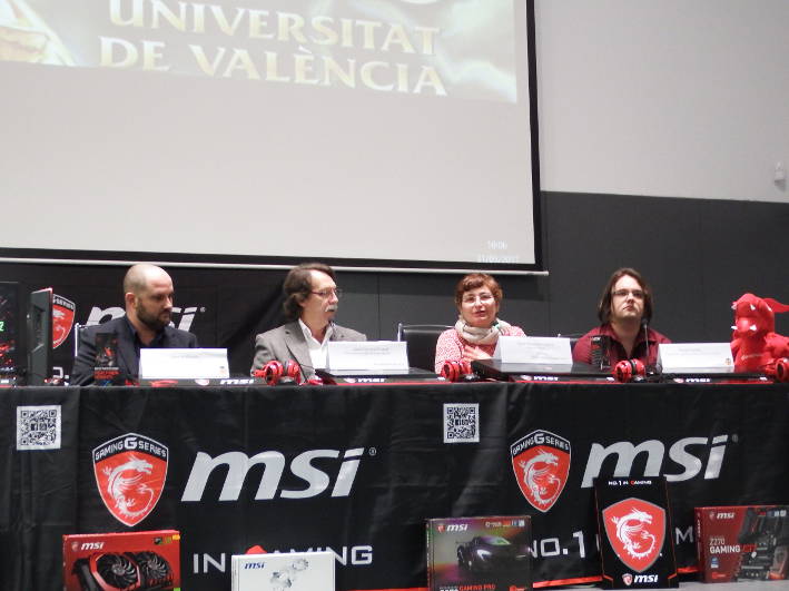 D'esquerra a dreta: José de Matías, José Campos, Paula Marzal i Sergio Cerdán.